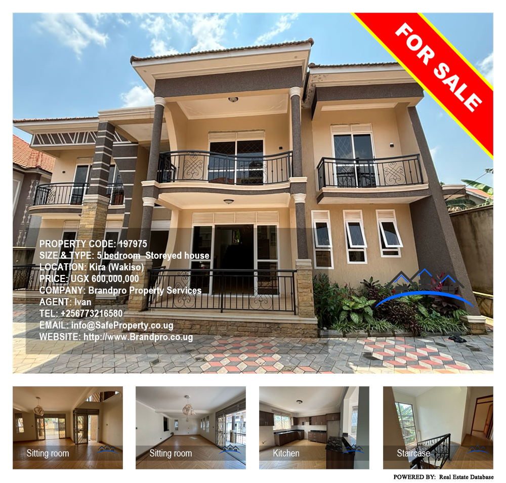 5 bedroom Storeyed house  for sale in Kira Wakiso Uganda, code: 197975
