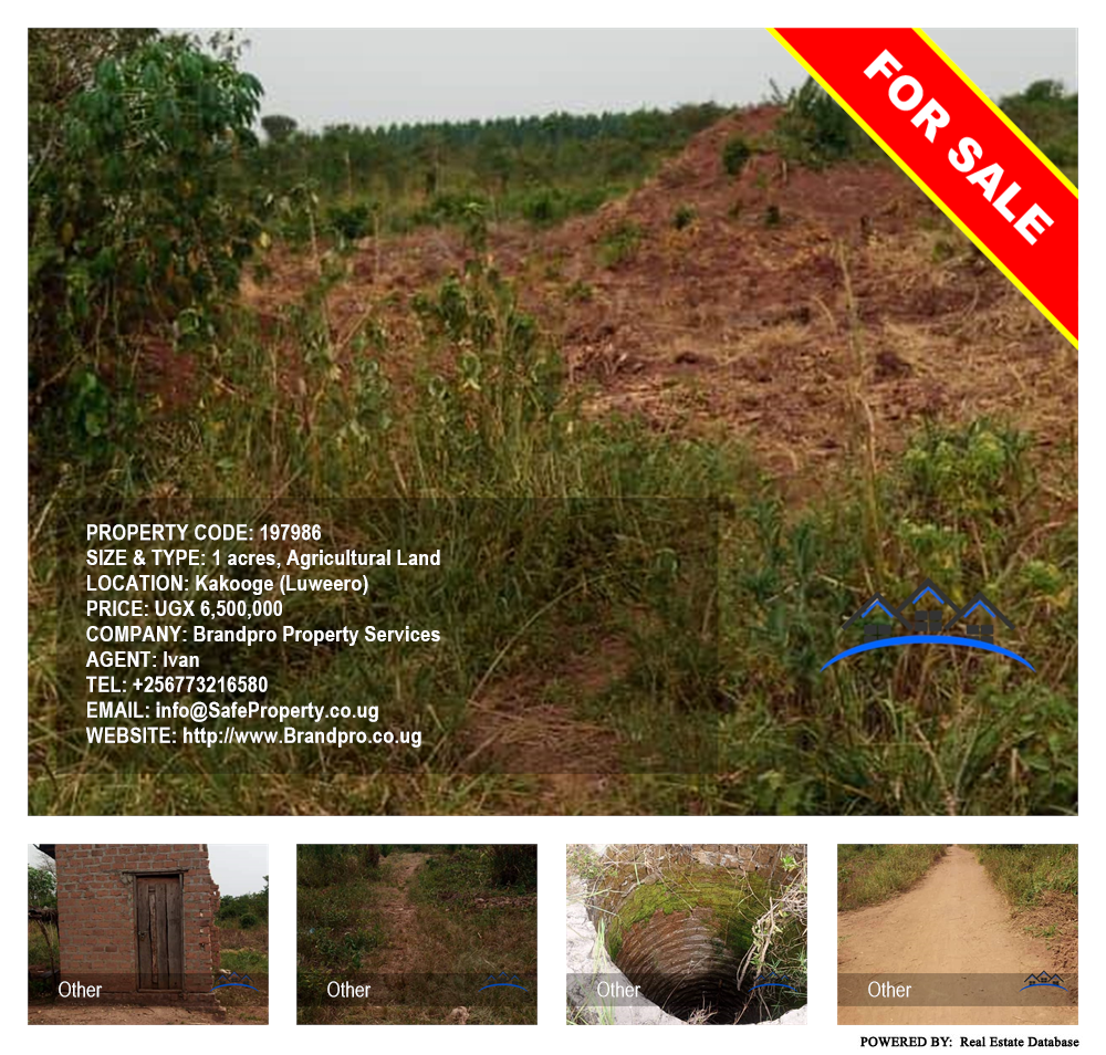 Agricultural Land  for sale in Kakooge Luweero Uganda, code: 197986