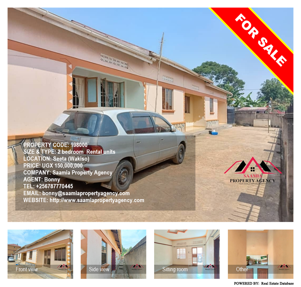 2 bedroom Rental units  for sale in Seeta Wakiso Uganda, code: 198000