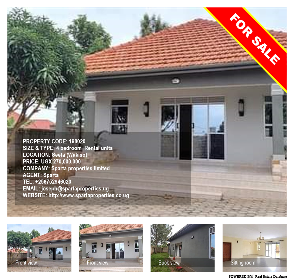 4 bedroom Rental units  for sale in Seeta Wakiso Uganda, code: 198020