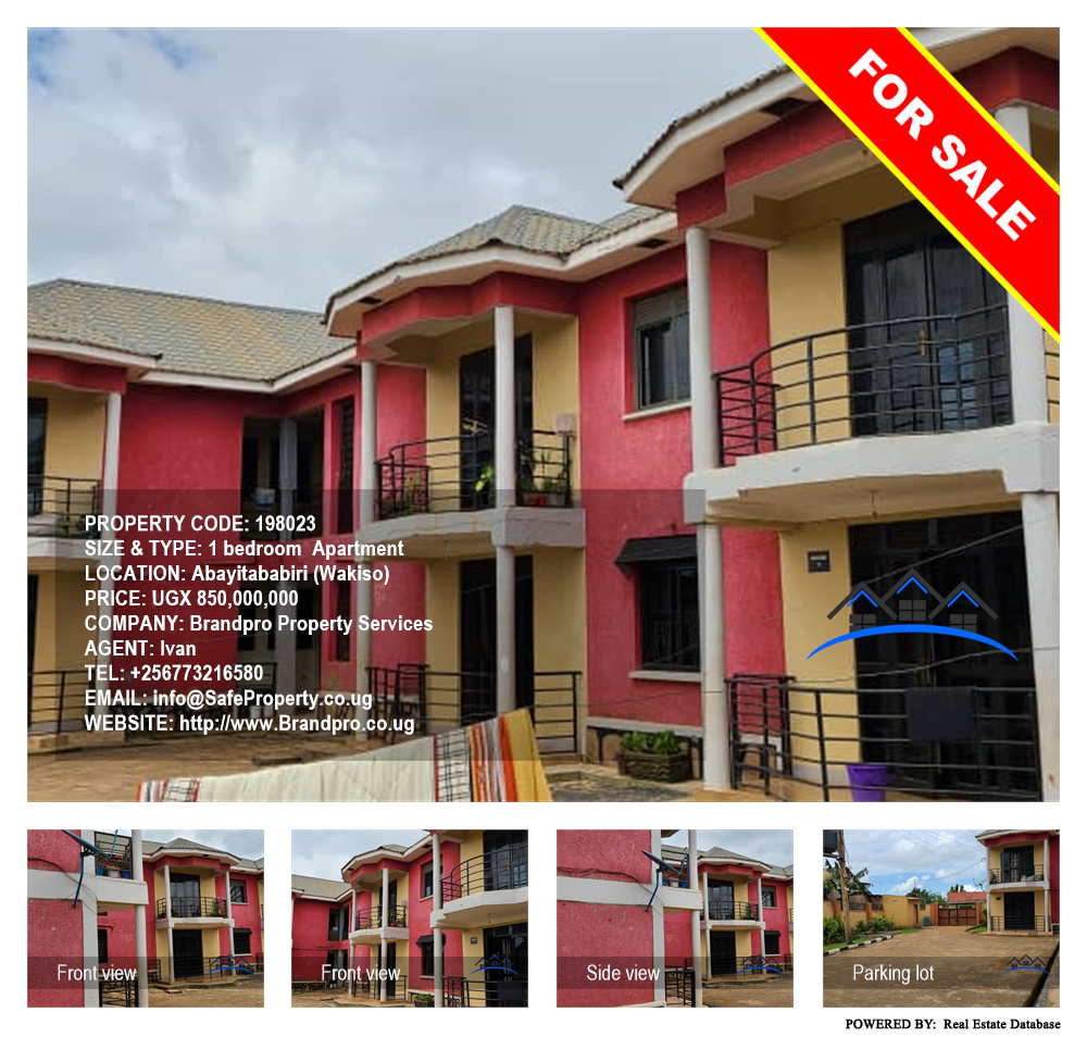 1 bedroom Apartment  for sale in AbayitaAbabiri Wakiso Uganda, code: 198023