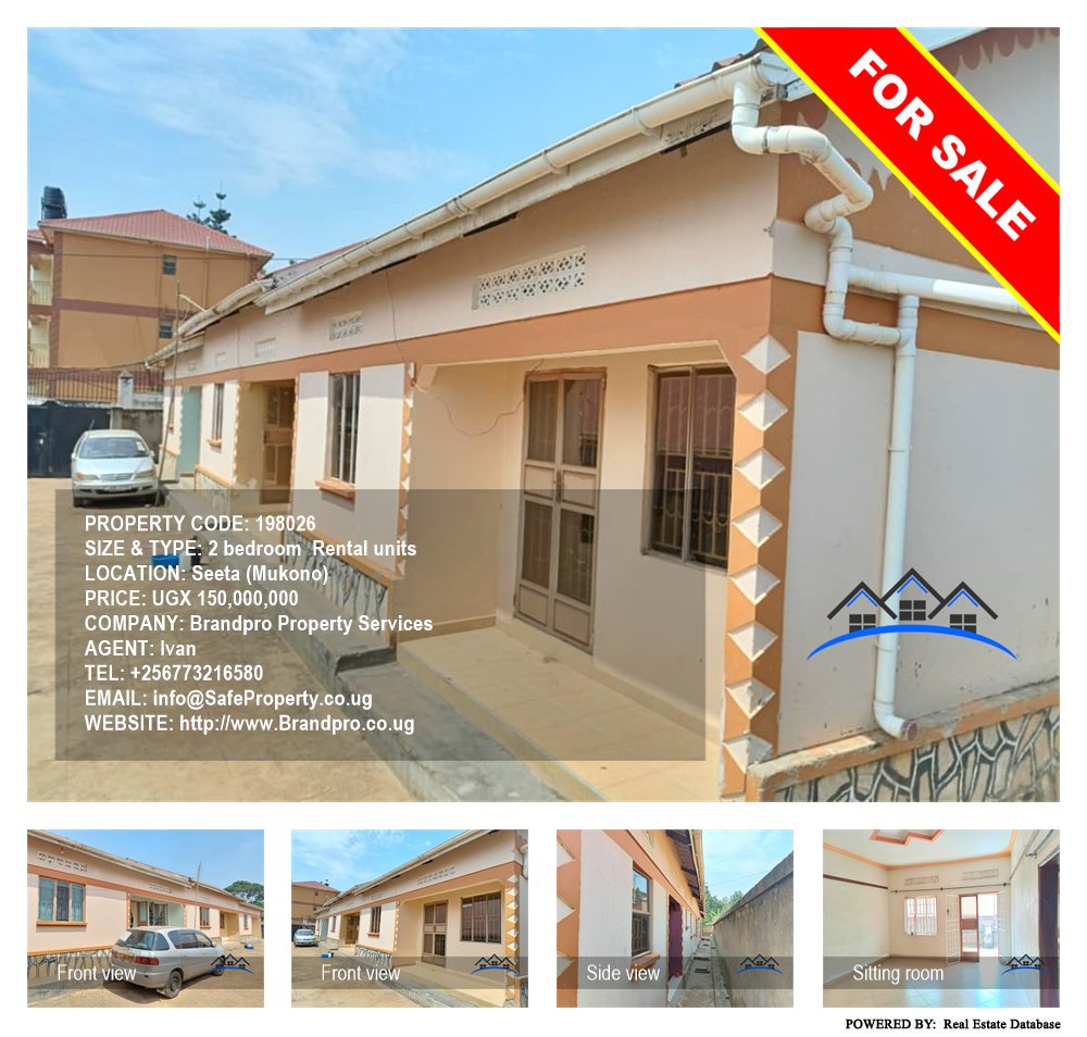 2 bedroom Rental units  for sale in Seeta Mukono Uganda, code: 198026