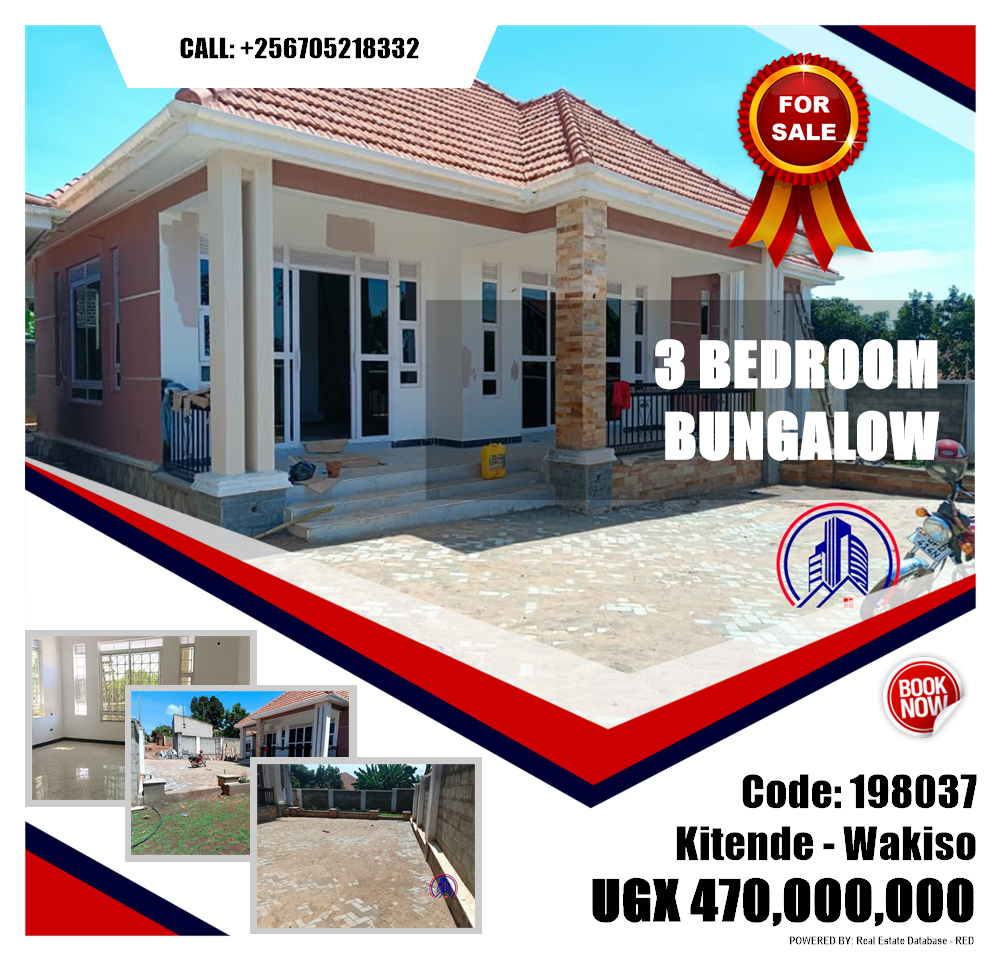 3 bedroom Bungalow  for sale in Kitende Wakiso Uganda, code: 198037