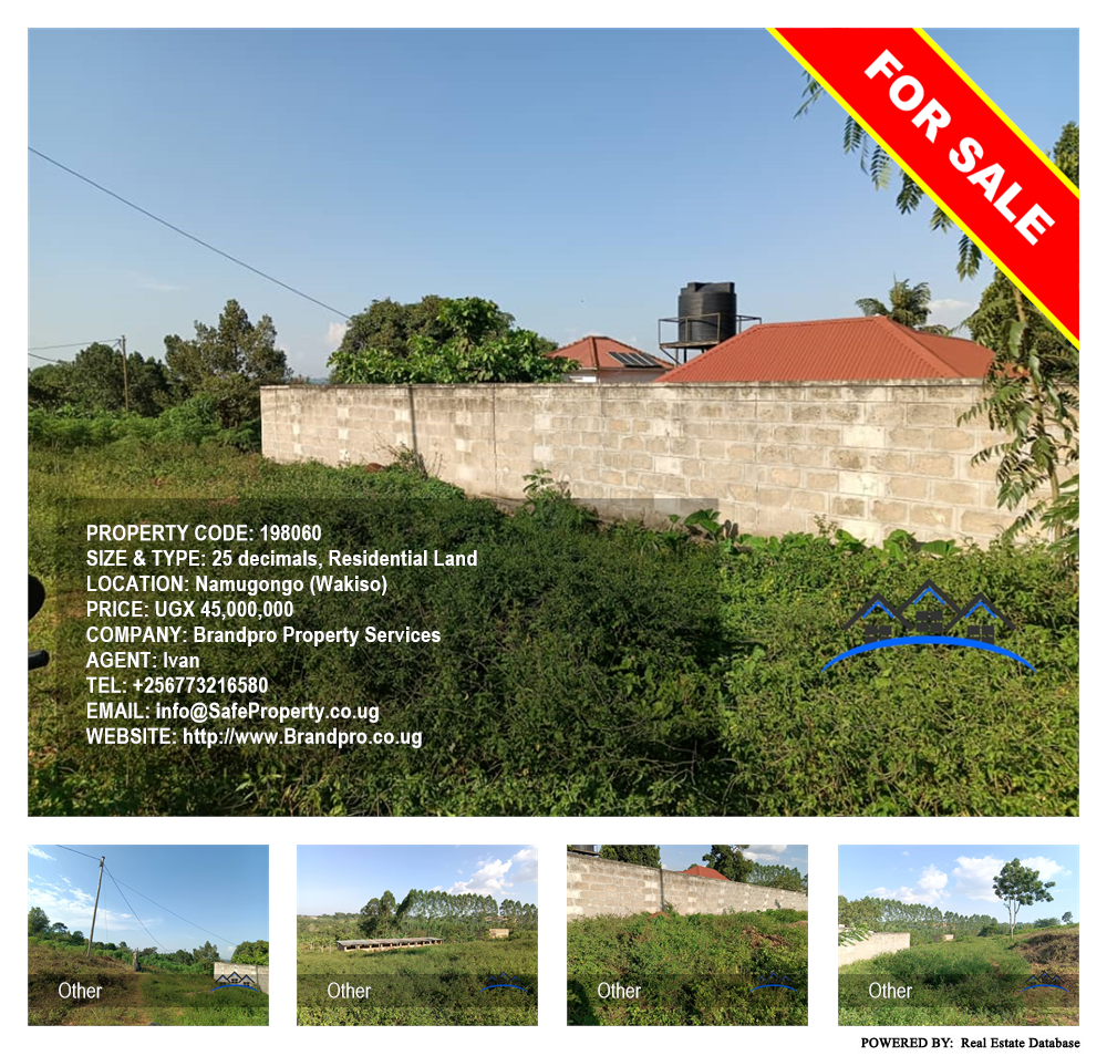 Residential Land  for sale in Namugongo Wakiso Uganda, code: 198060