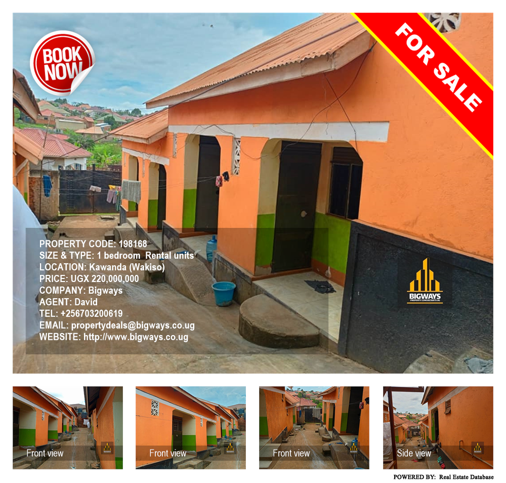 1 bedroom Rental units  for sale in Kawanda Wakiso Uganda, code: 198168