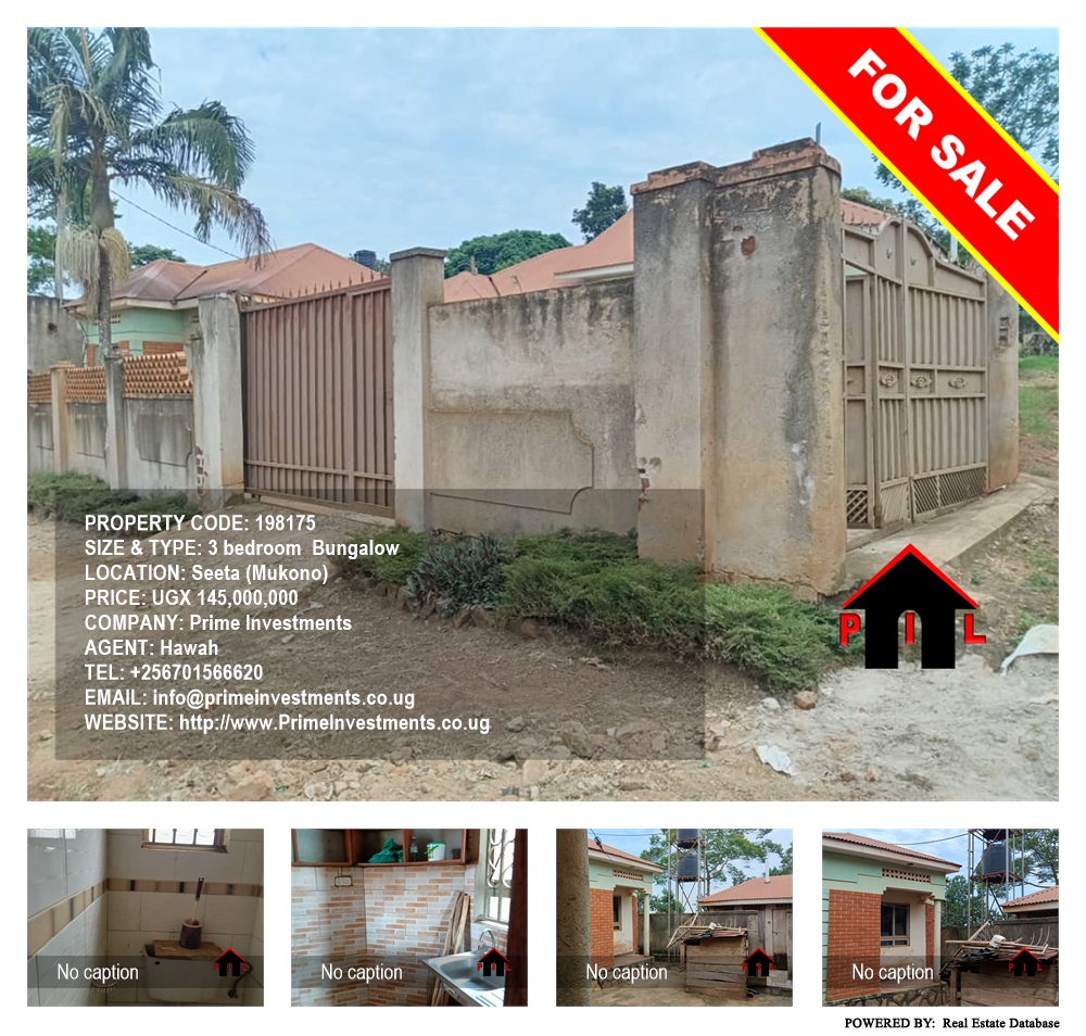 3 bedroom Bungalow  for sale in Seeta Mukono Uganda, code: 198175