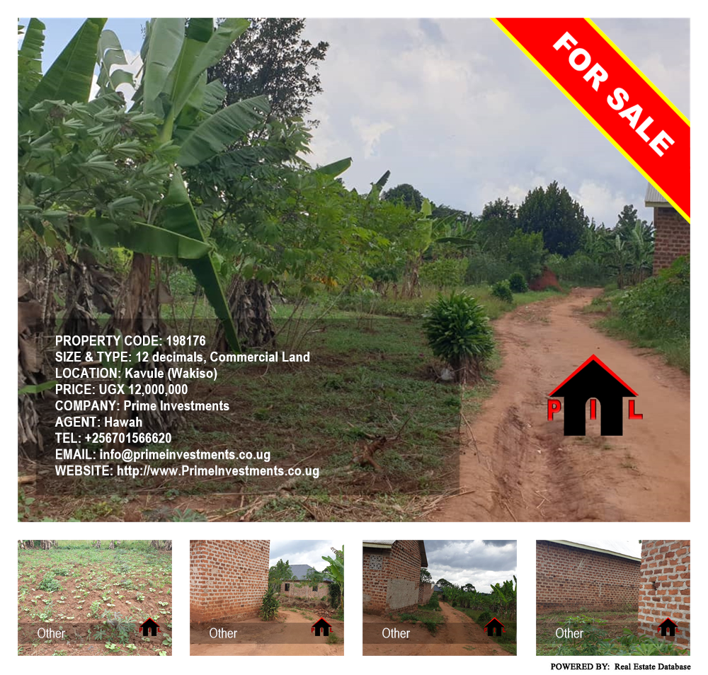 Commercial Land  for sale in Kavule Wakiso Uganda, code: 198176