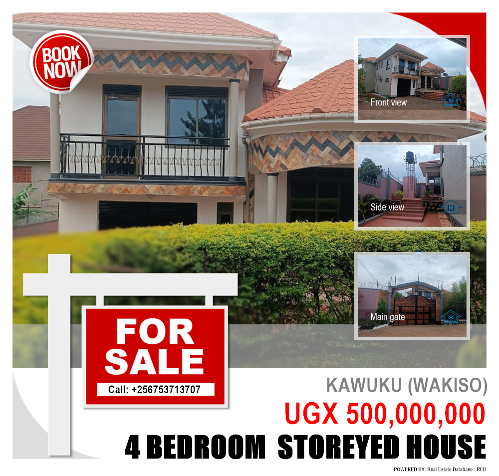 4 bedroom Storeyed house  for sale in Kawuku Wakiso Uganda, code: 198196