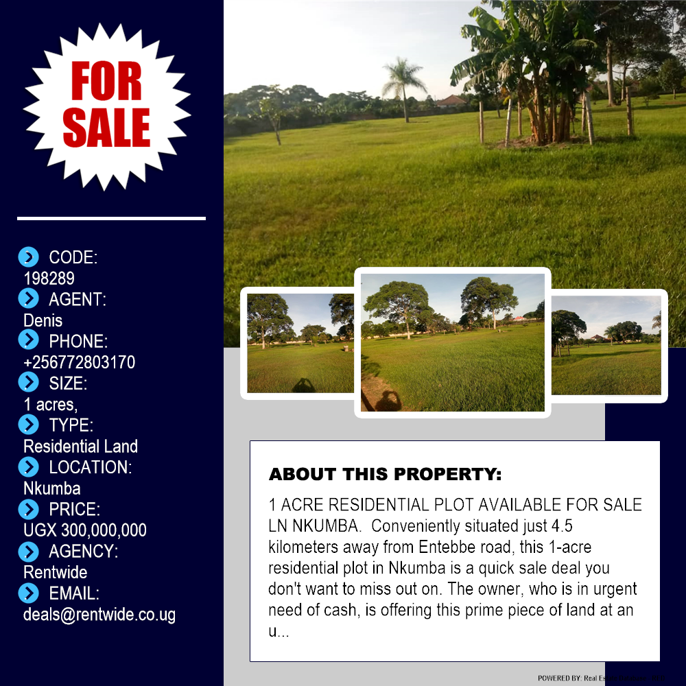Residential Land  for sale in Nkumba Wakiso Uganda, code: 198289