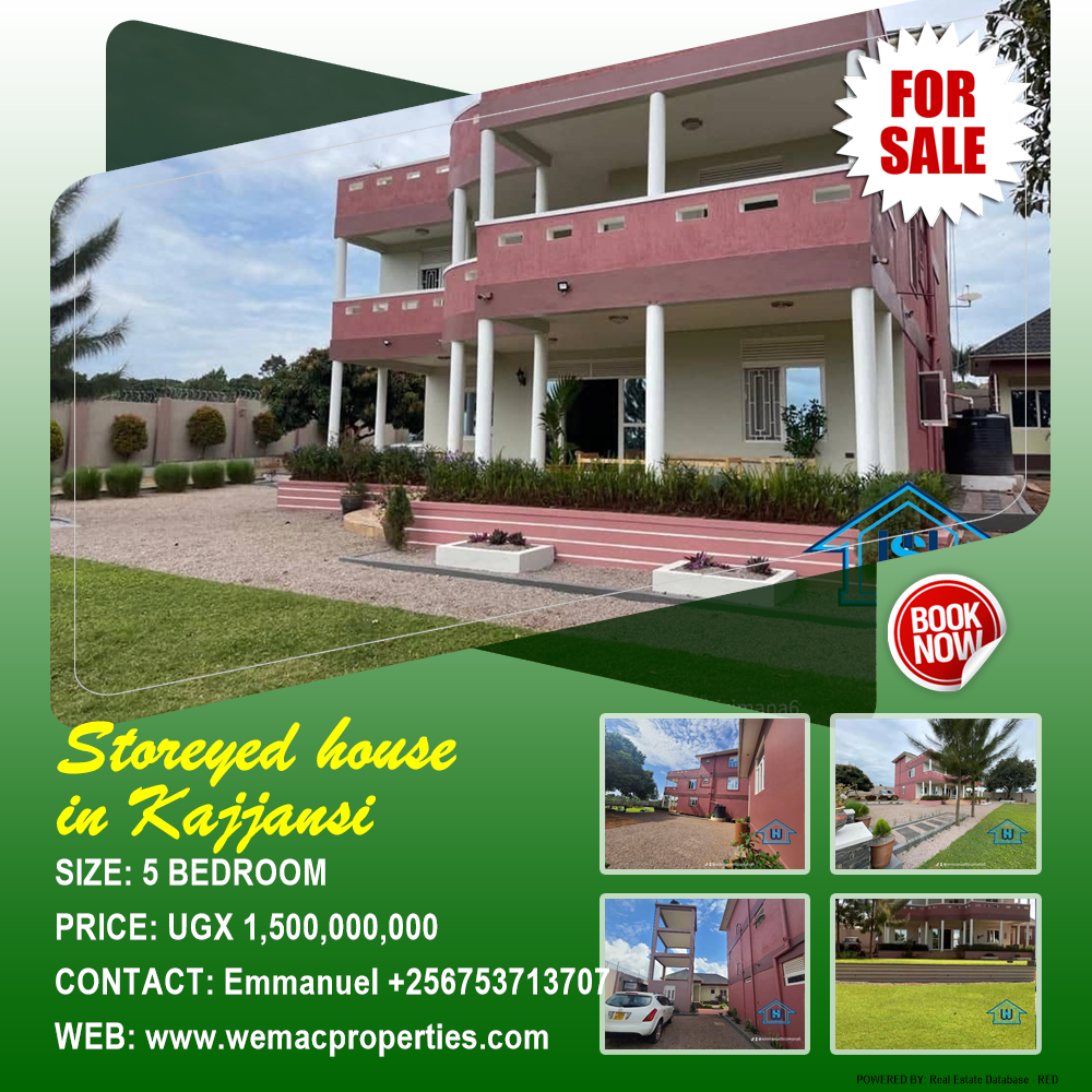 5 bedroom Storeyed house  for sale in Kajjansi Wakiso Uganda, code: 198314