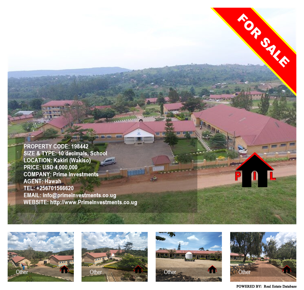 School  for sale in Kakiri Wakiso Uganda, code: 198442