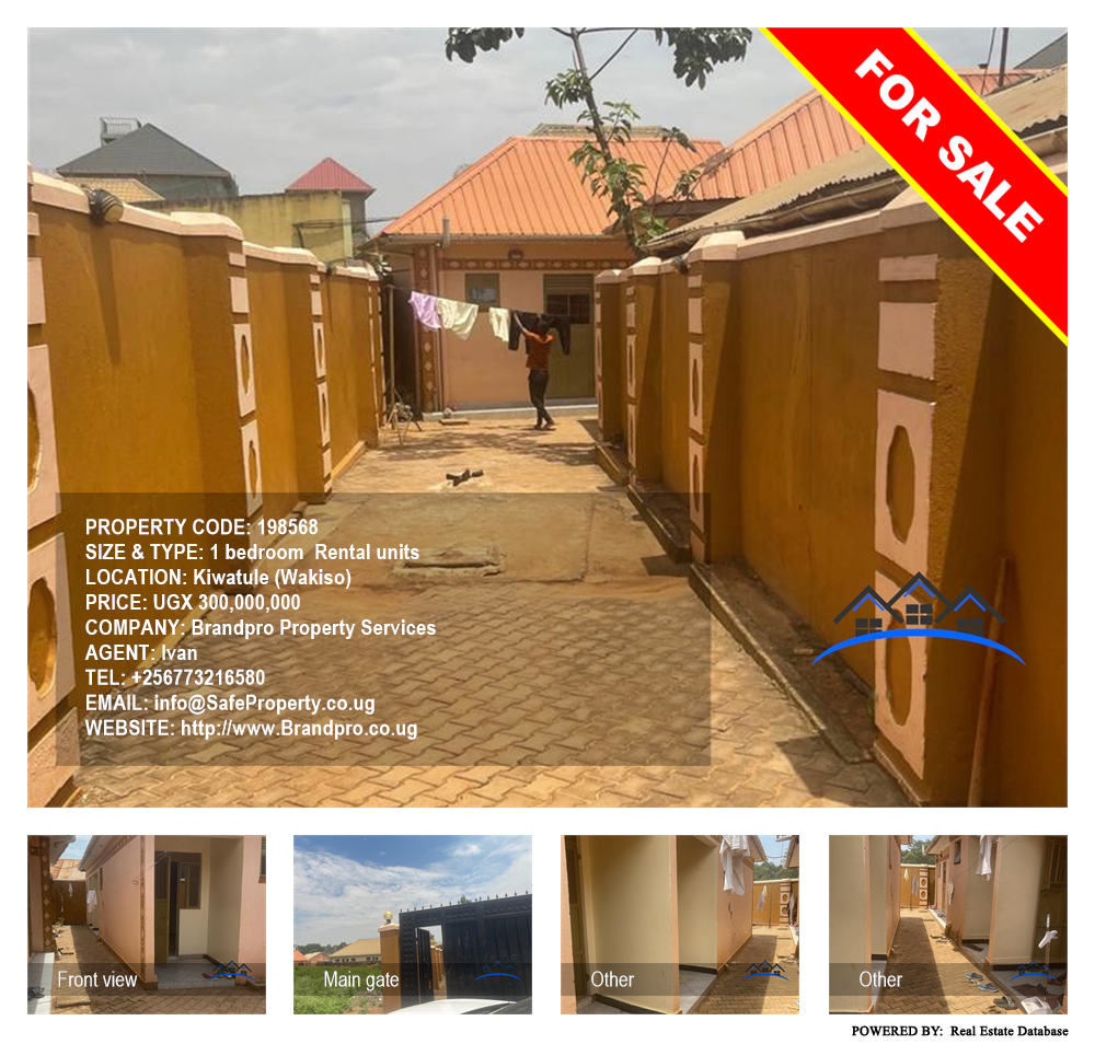 1 bedroom Rental units  for sale in Kiwaatule Wakiso Uganda, code: 198568
