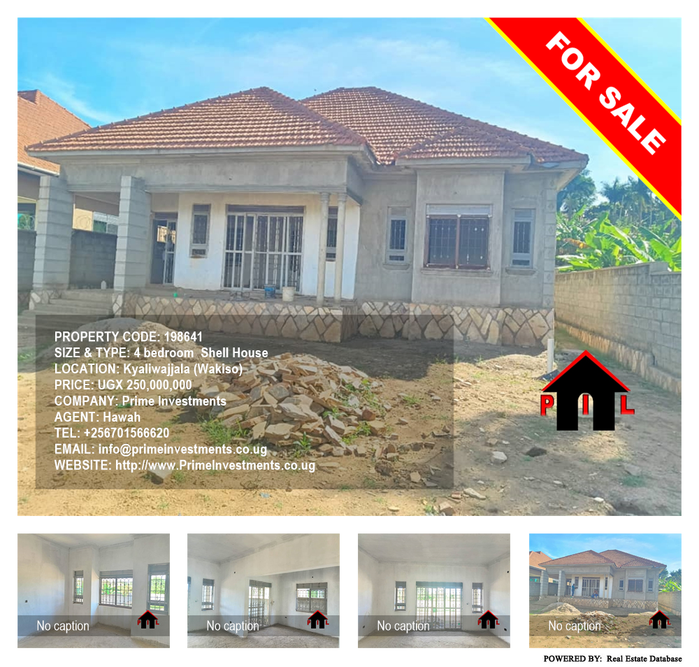 4 bedroom Shell House  for sale in Kyaliwajjala Wakiso Uganda, code: 198641