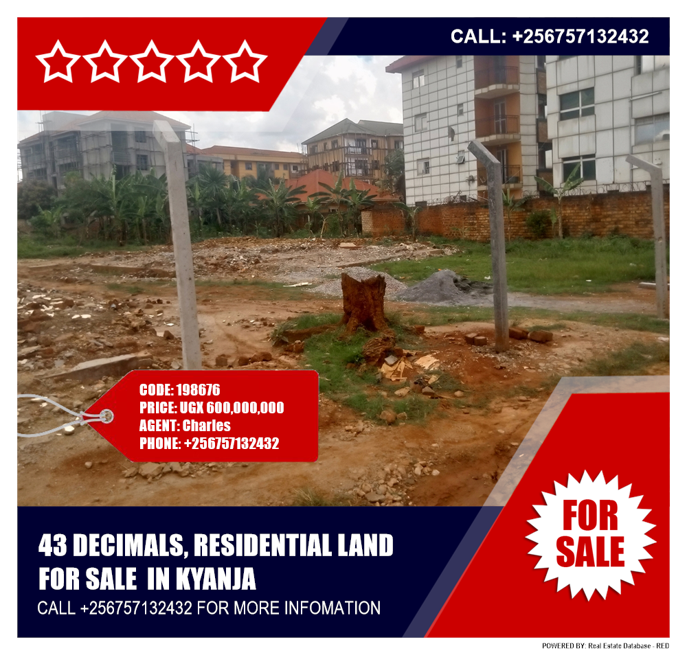 Residential Land  for sale in Kyanja Kampala Uganda, code: 198676