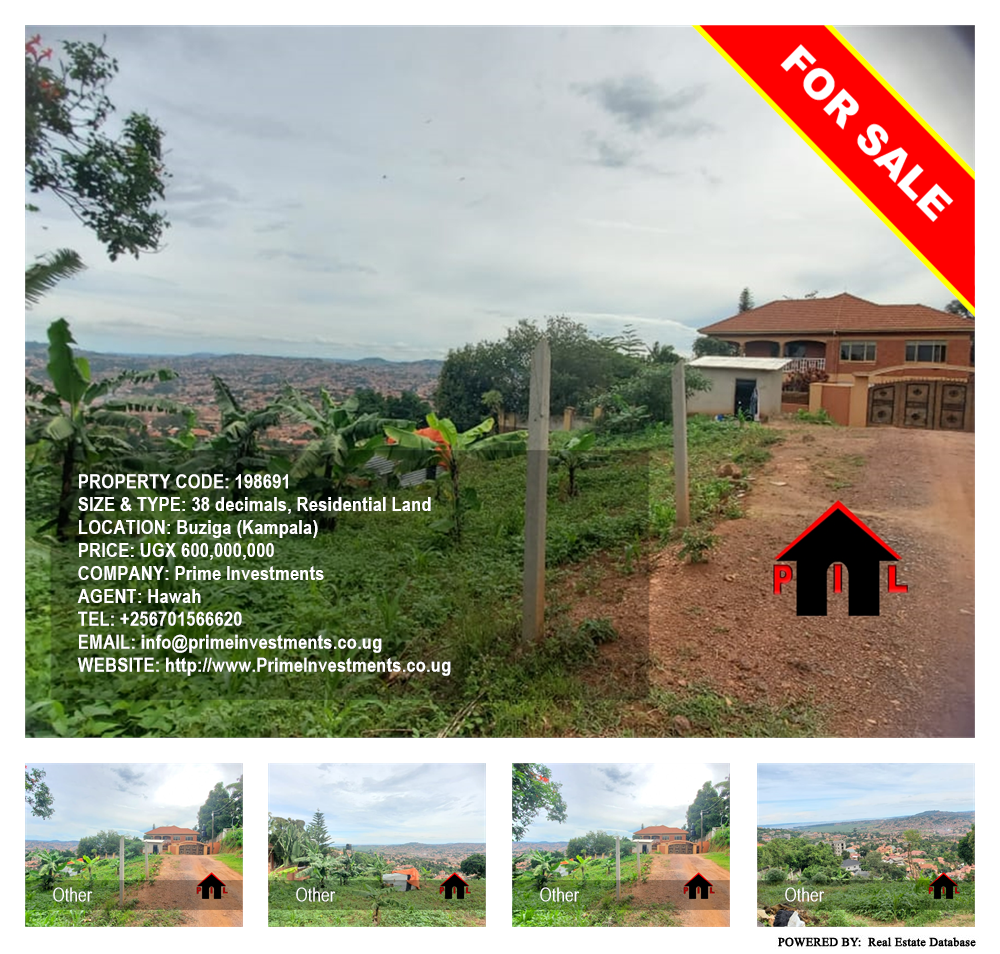 Residential Land  for sale in Buziga Kampala Uganda, code: 198691