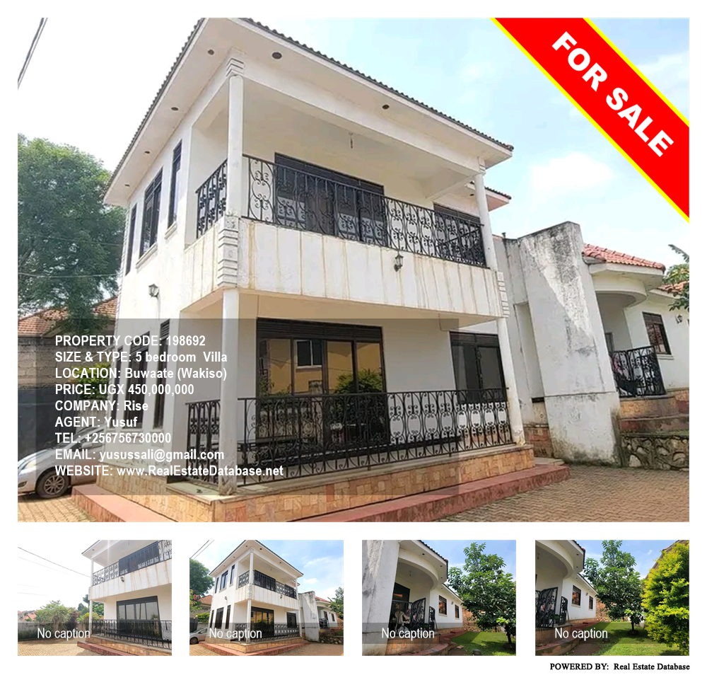 5 bedroom Villa  for sale in Buwaate Wakiso Uganda, code: 198692
