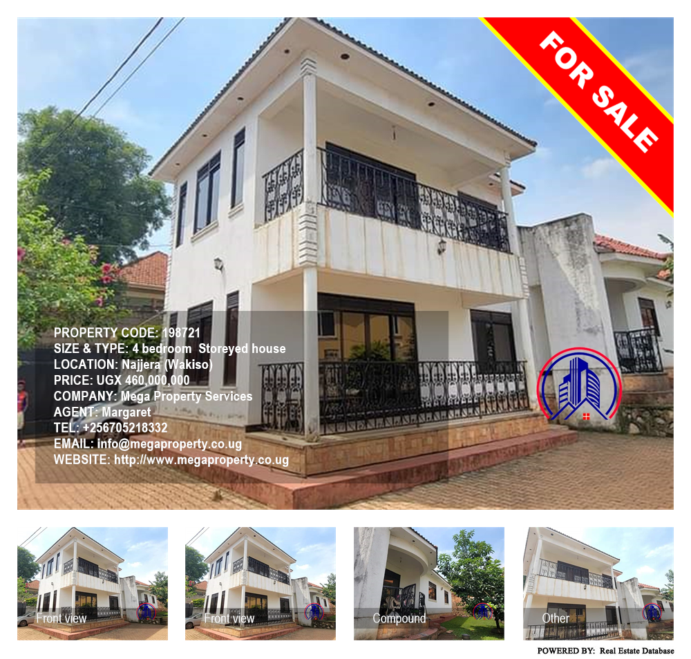 4 bedroom Storeyed house  for sale in Najjera Wakiso Uganda, code: 198721