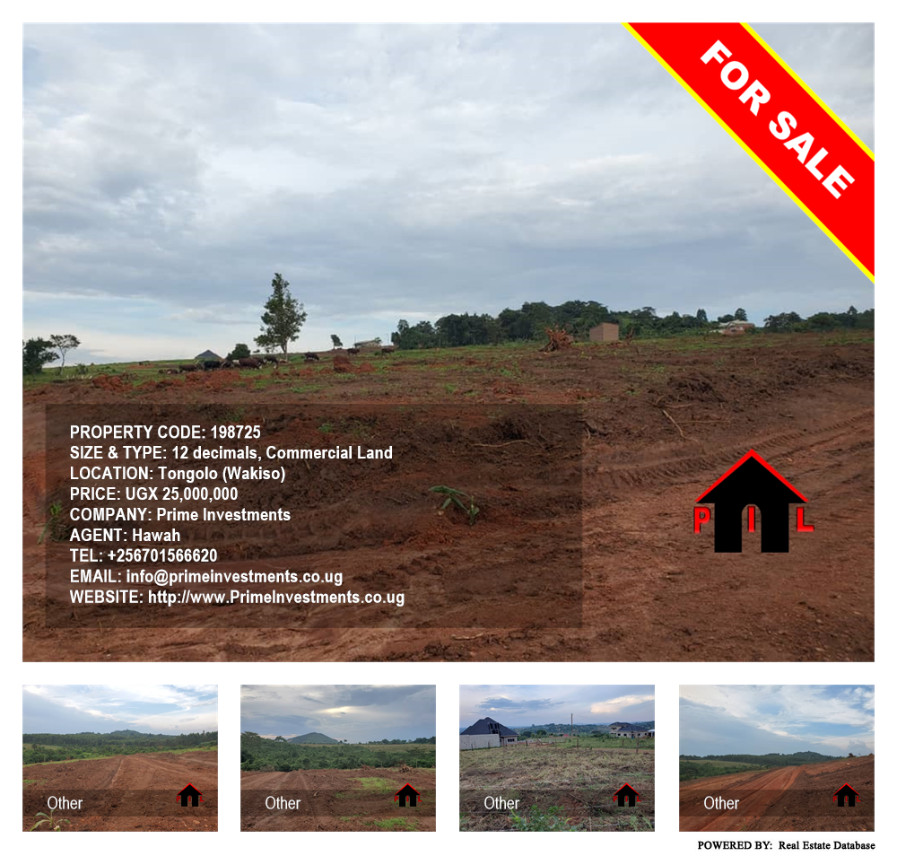 Commercial Land  for sale in Tongolo Wakiso Uganda, code: 198725