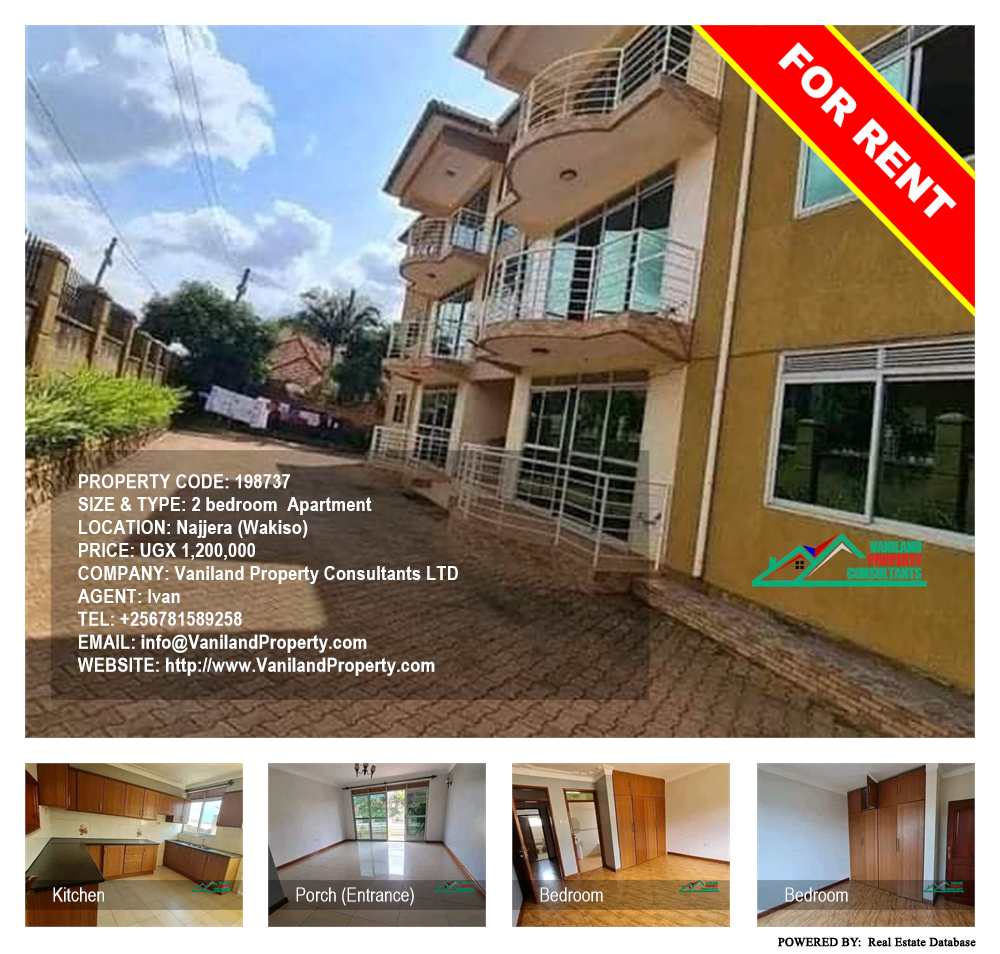 2 bedroom Apartment  for rent in Najjera Wakiso Uganda, code: 198737