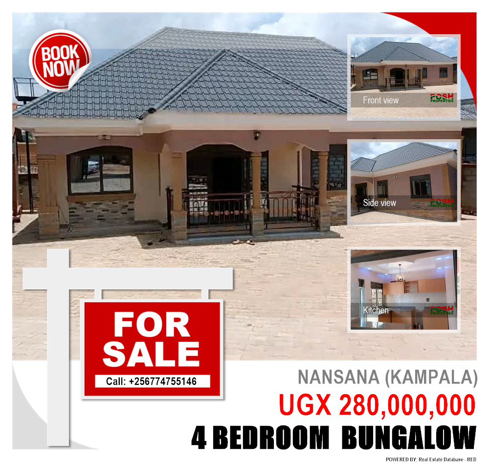4 bedroom Bungalow  for sale in Nansana Kampala Uganda, code: 198748