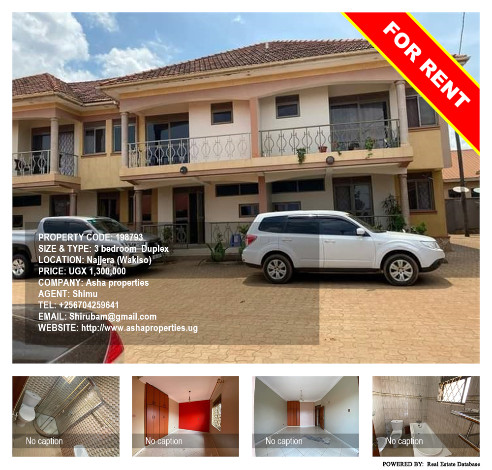 3 bedroom Duplex  for rent in Najjera Wakiso Uganda, code: 198793