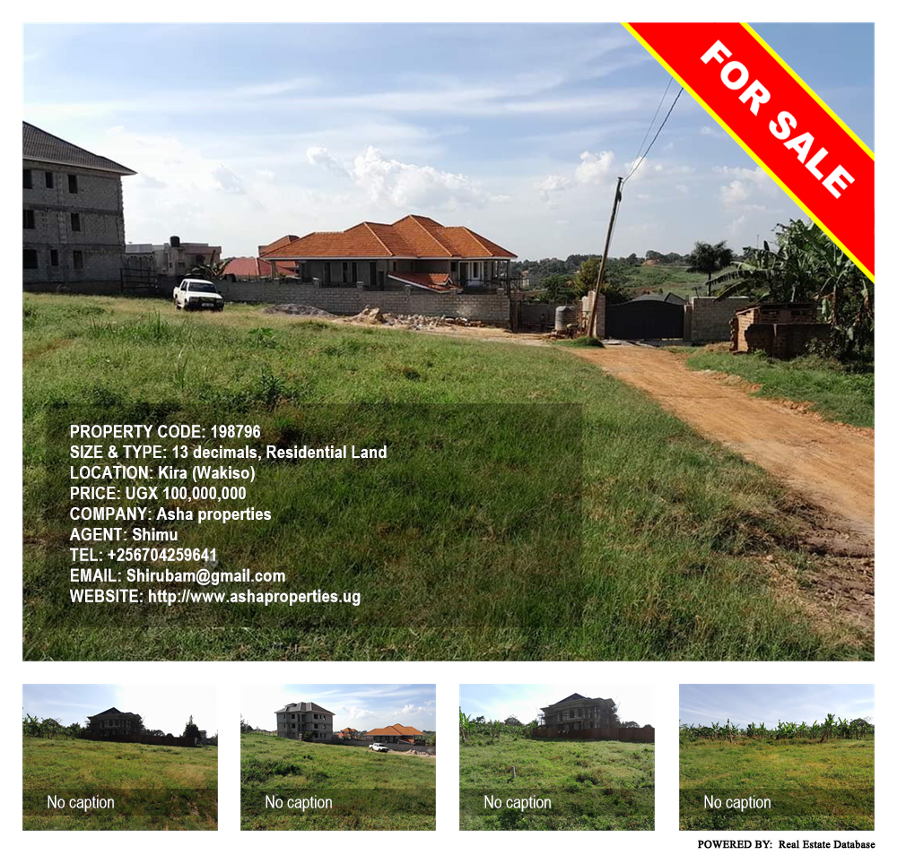 Residential Land  for sale in Kira Wakiso Uganda, code: 198796