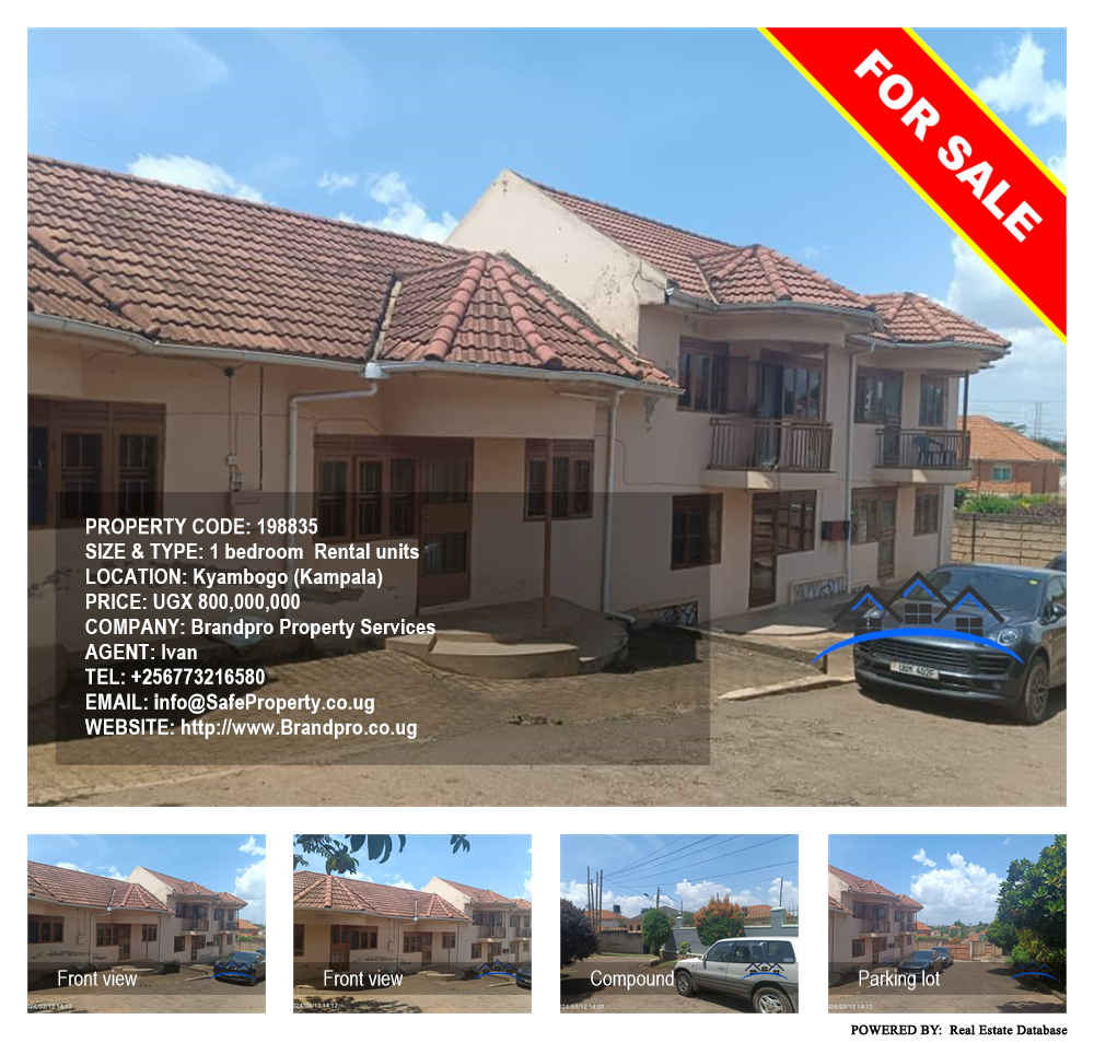 1 bedroom Rental units  for sale in Kyambogo Kampala Uganda, code: 198835