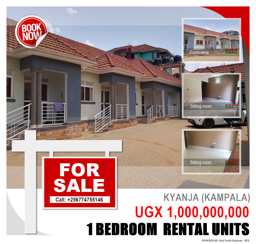 1 bedroom Rental units  for sale in Kyanja Kampala Uganda, code: 198839