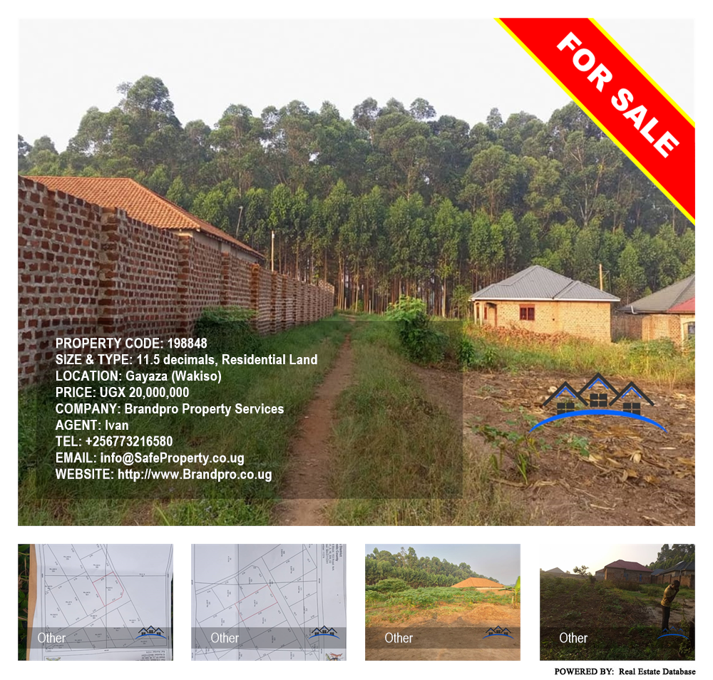Residential Land  for sale in Gayaza Wakiso Uganda, code: 198848
