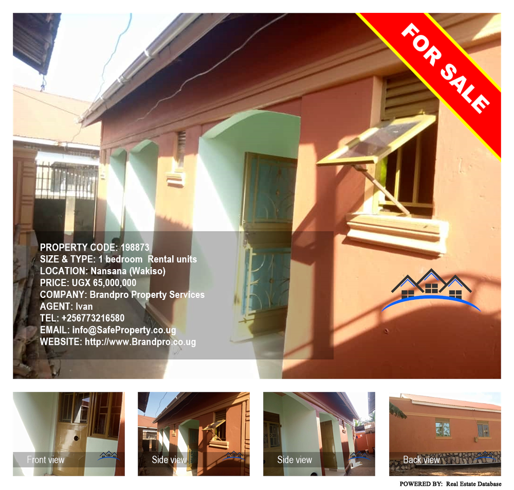 1 bedroom Rental units  for sale in Nansana Wakiso Uganda, code: 198873