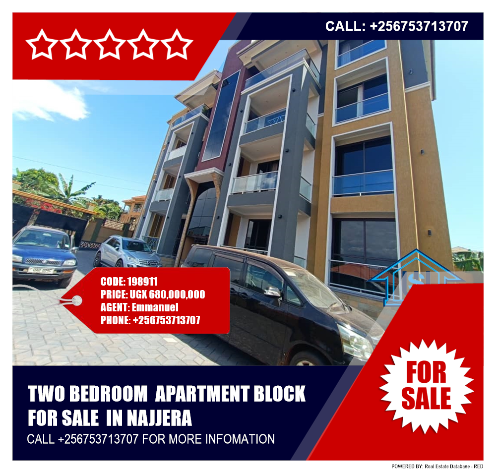 2 bedroom Apartment block  for sale in Najjera Wakiso Uganda, code: 198911