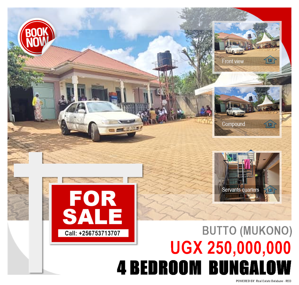 4 bedroom Bungalow  for sale in Butto Mukono Uganda, code: 198914
