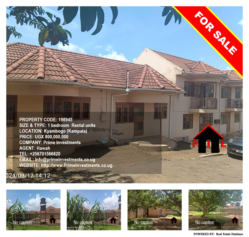 1 bedroom Rental units  for sale in Kyambogo Kampala Uganda, code: 198945