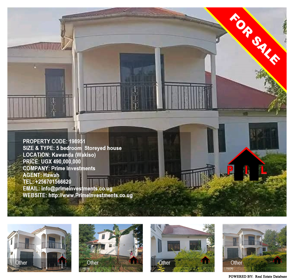 5 bedroom Storeyed house  for sale in Kawanda Wakiso Uganda, code: 198951