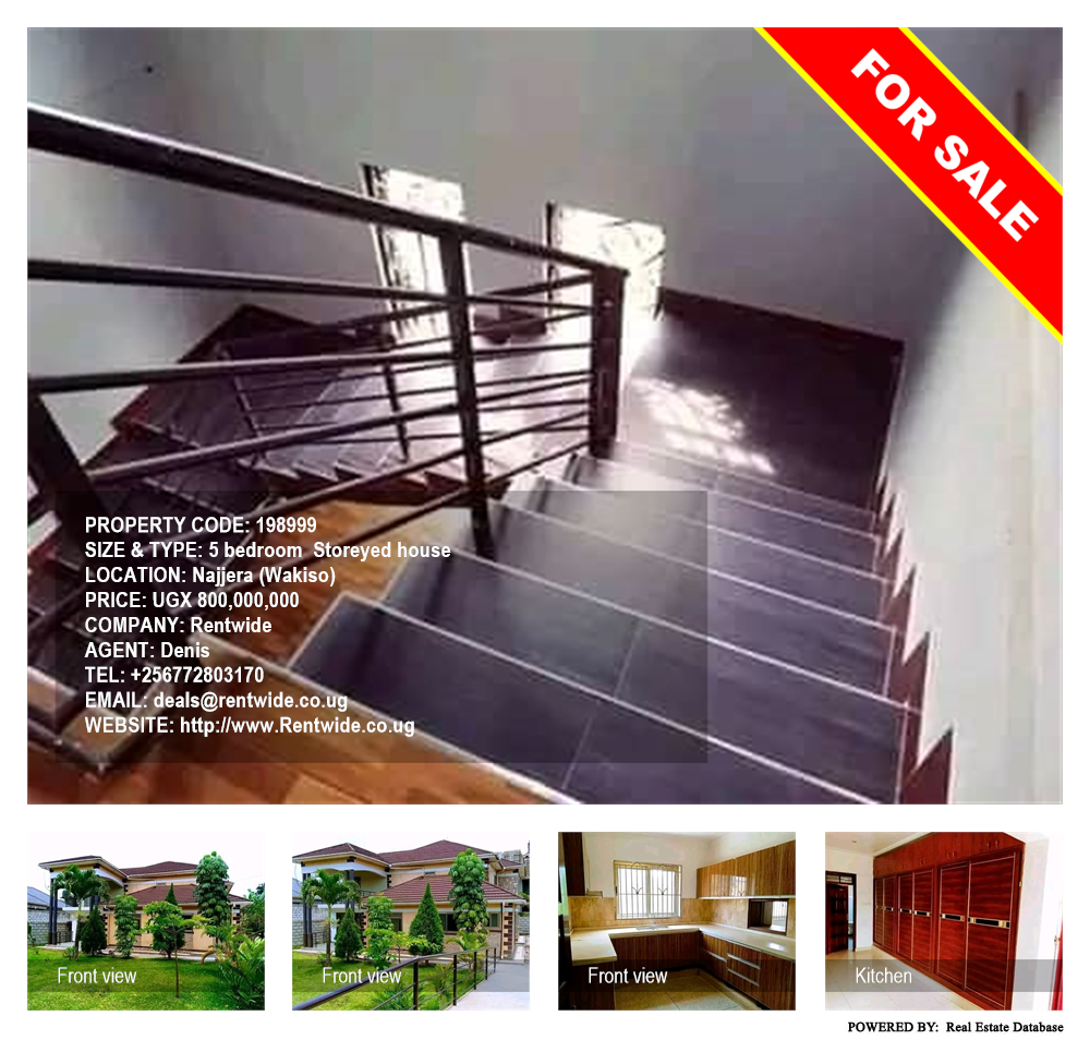 5 bedroom Storeyed house  for sale in Najjera Wakiso Uganda, code: 198999