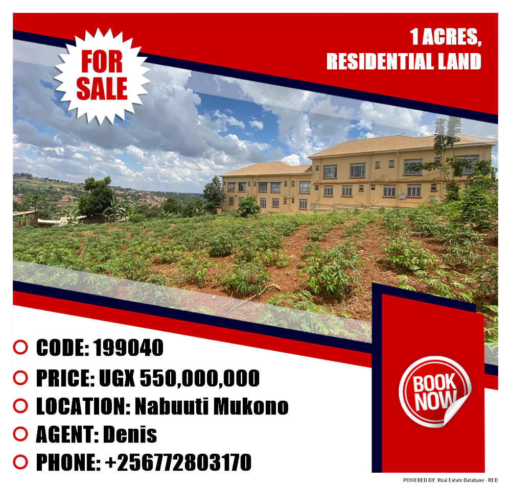 Residential Land  for sale in Nabuuti Mukono Uganda, code: 199040