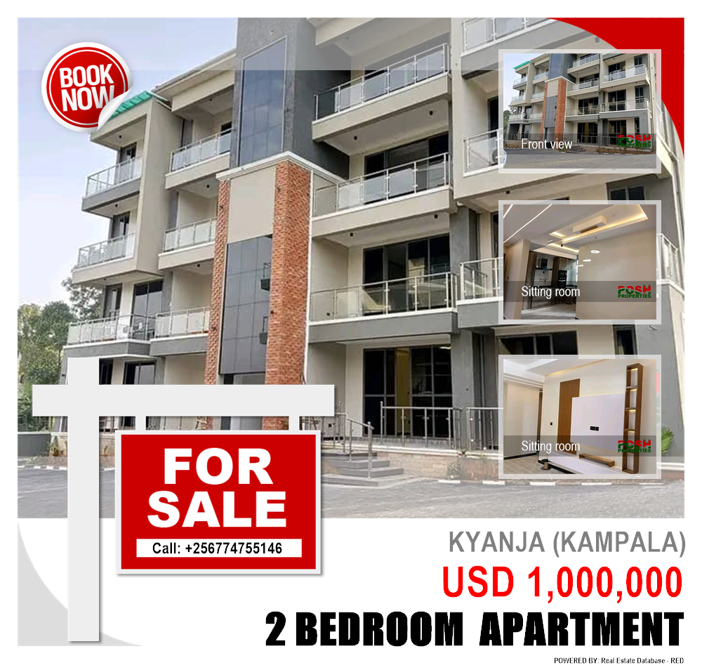 2 bedroom Apartment  for sale in Kyanja Kampala Uganda, code: 199053