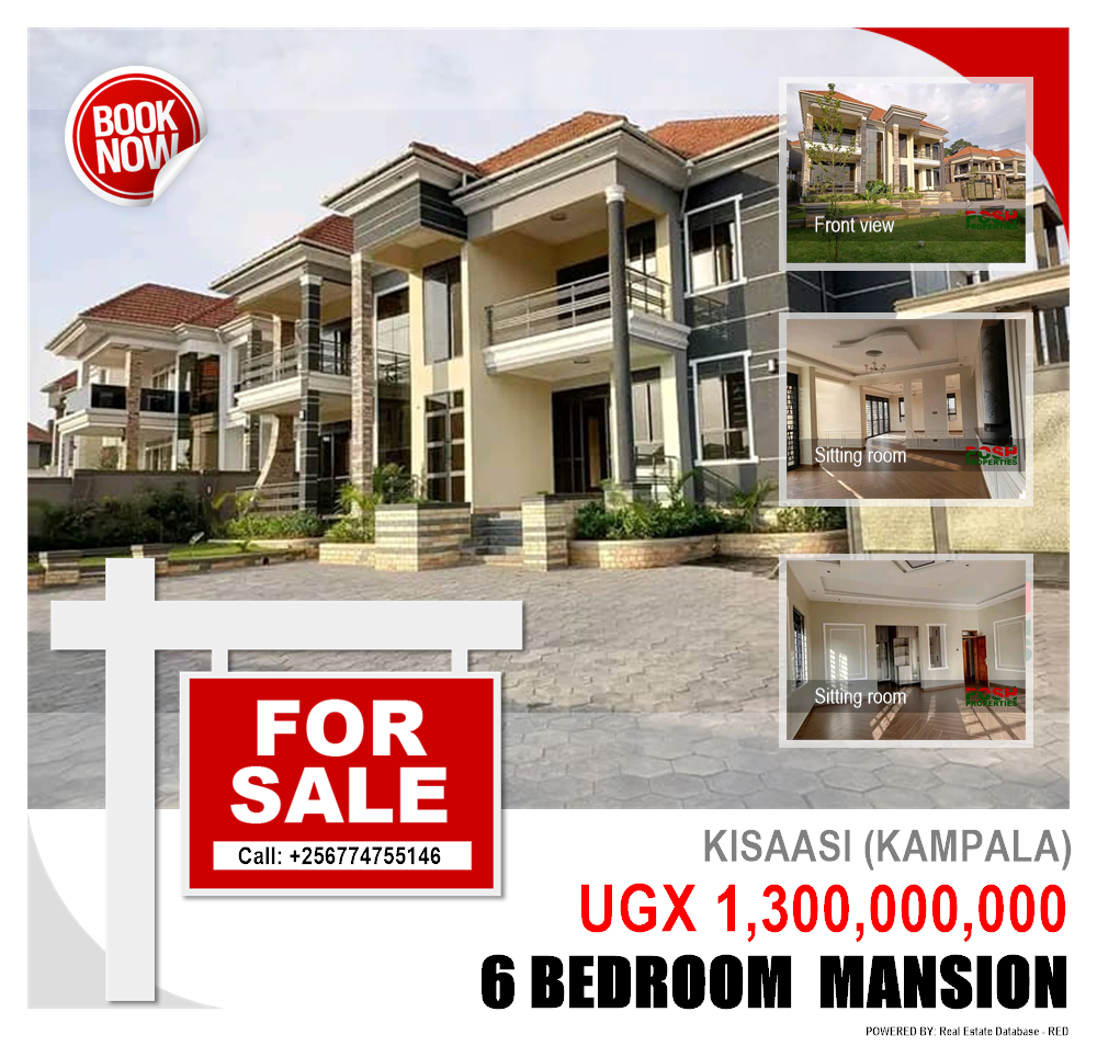 6 bedroom Mansion  for sale in Kisaasi Kampala Uganda, code: 199056