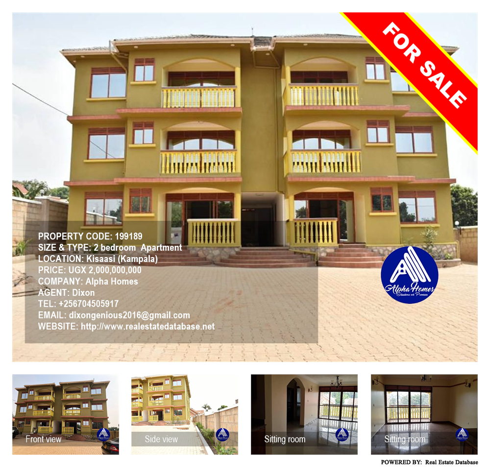 2 bedroom Apartment  for sale in Kisaasi Kampala Uganda, code: 199189