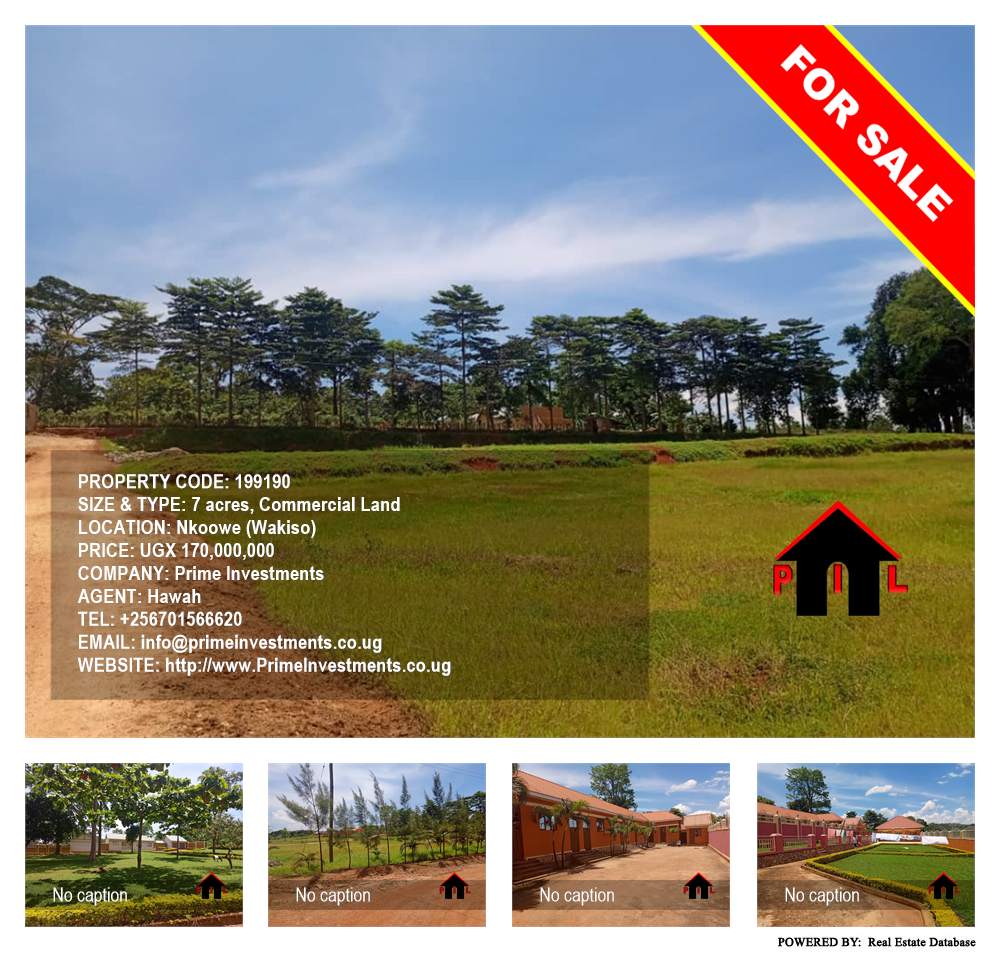Commercial Land  for sale in Nkoowe Wakiso Uganda, code: 199190