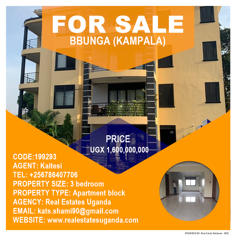 3 bedroom Apartment block  for sale in Bbunga Kampala Uganda, code: 199293
