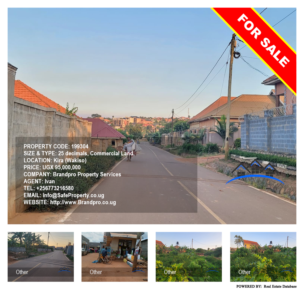 Commercial Land  for sale in Kira Wakiso Uganda, code: 199304
