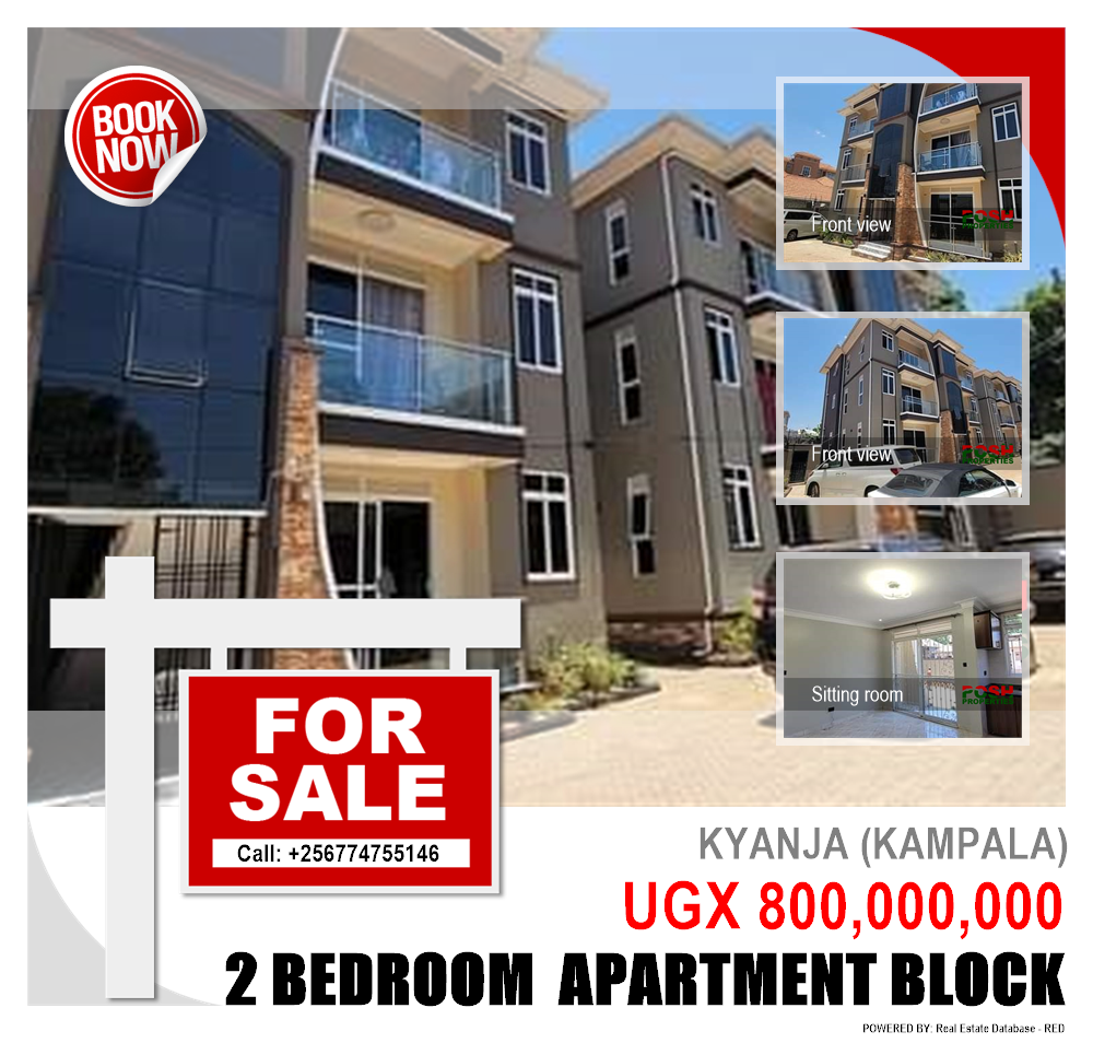 2 bedroom Apartment block  for sale in Kyanja Kampala Uganda, code: 199408
