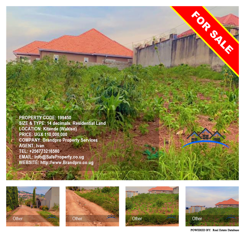 Residential Land  for sale in Kitende Wakiso Uganda, code: 199450