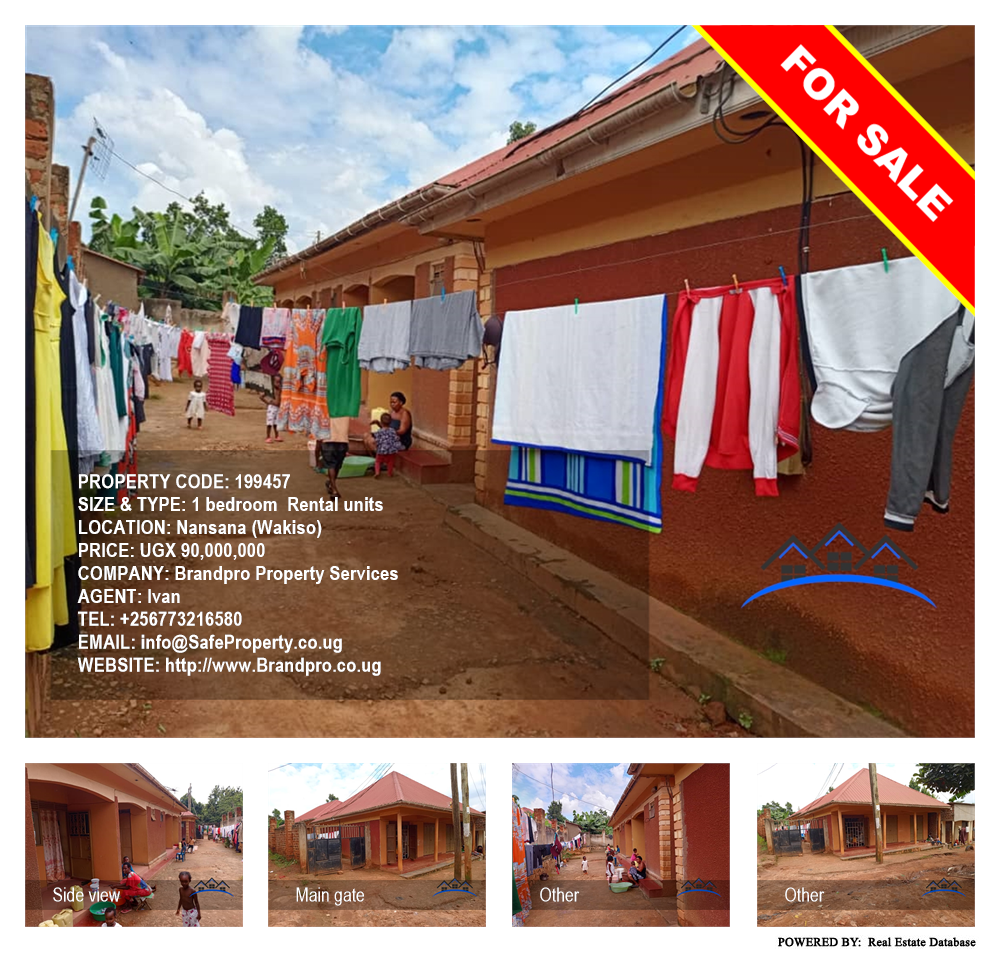 1 bedroom Rental units  for sale in Nansana Wakiso Uganda, code: 199457