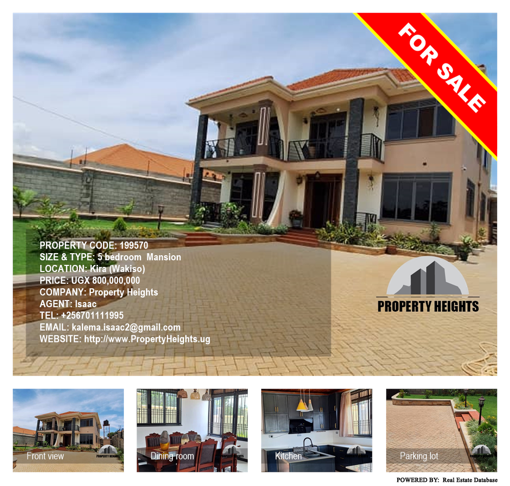5 bedroom Mansion  for sale in Kira Wakiso Uganda, code: 199570