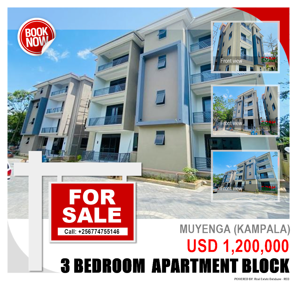 3 bedroom Apartment block  for sale in Muyenga Kampala Uganda, code: 199580