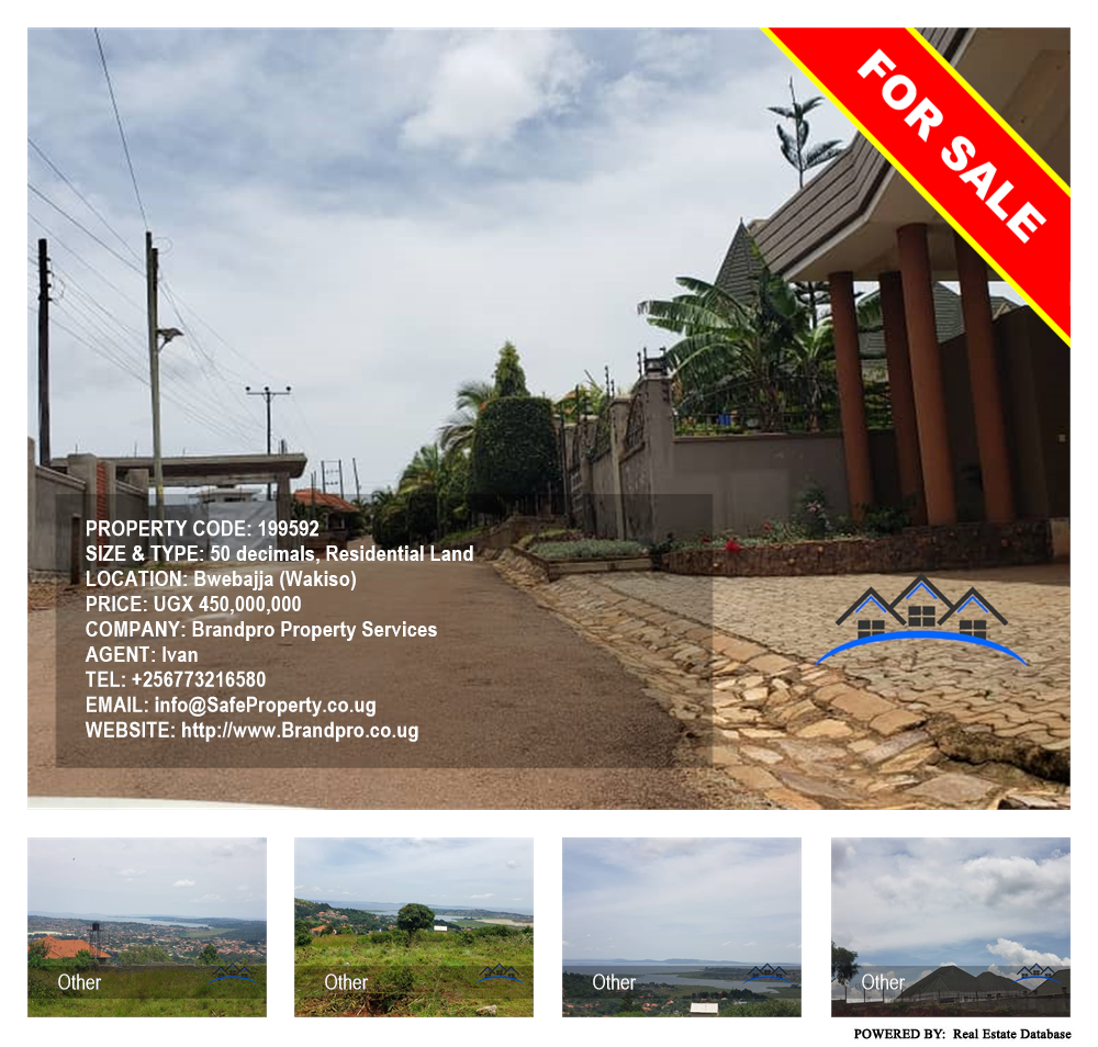 Residential Land  for sale in Bwebajja Wakiso Uganda, code: 199592