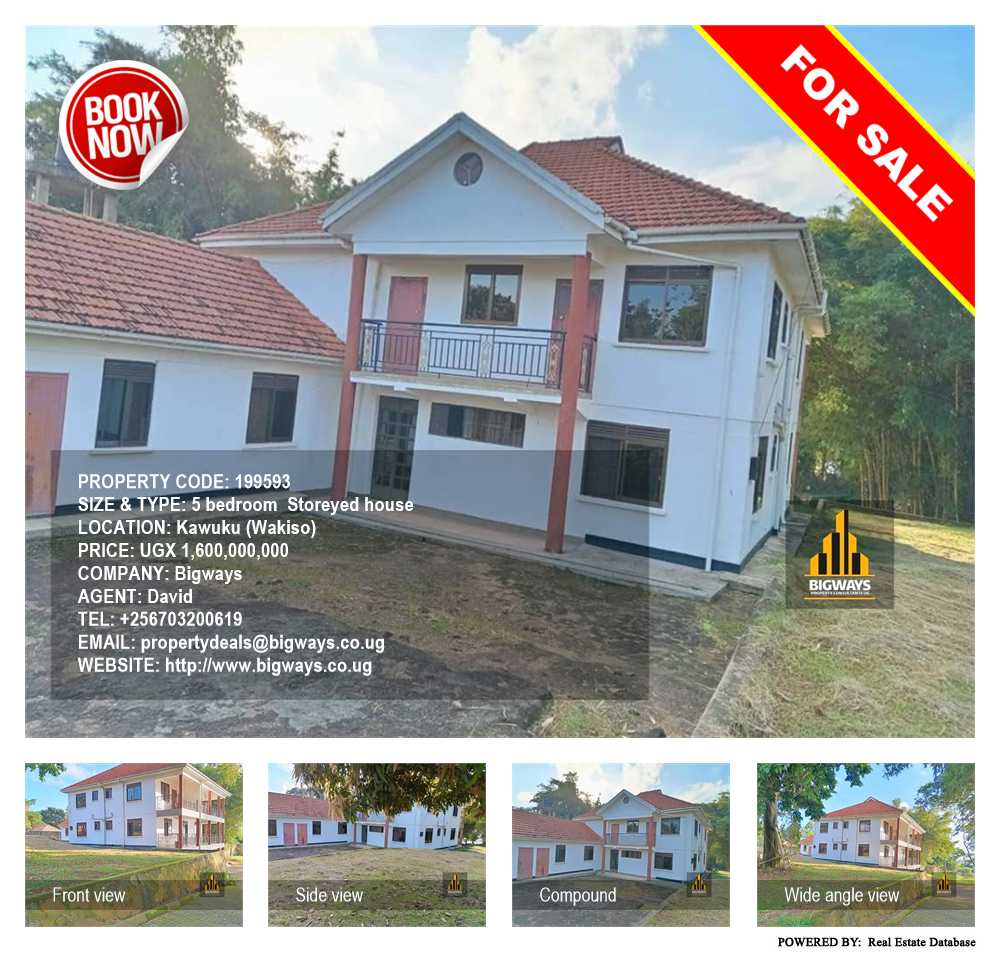 5 bedroom Storeyed house  for sale in Kawuku Wakiso Uganda, code: 199593