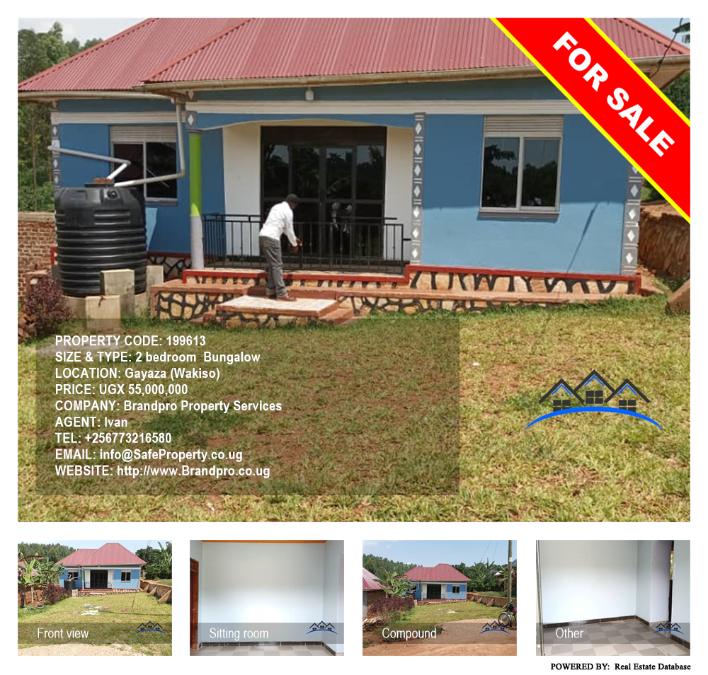 2 bedroom Bungalow  for sale in Gayaza Wakiso Uganda, code: 199613